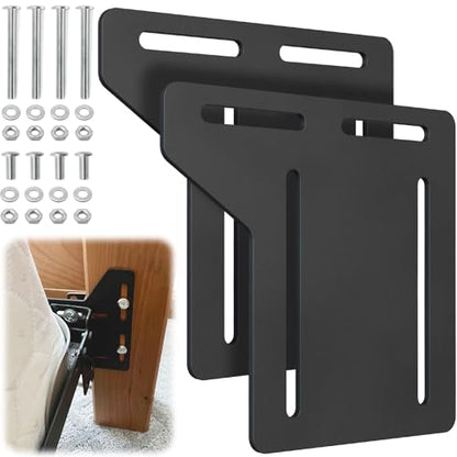 Full to Queen Conversion Kit, 2 PCS Headboard Brackets for Metal Bed Frame