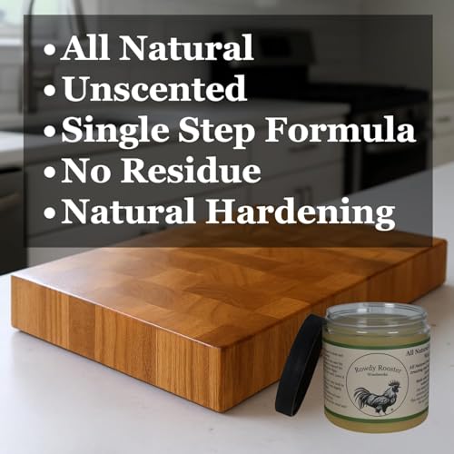 Refined Walnut Oil & Beeswax Cutting Board Wax, Unscented 8oz w/Brush Set - size: 8 Fl Oz + Brush Set