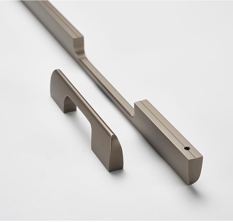 5 Pack Champagne Cabinet Handles, Long Kitchen Cabinet Pulls, Easy to Install for Cabinets, Dresser Drawers and Wardrobes (4.57 inch) - size: 4.57 inch