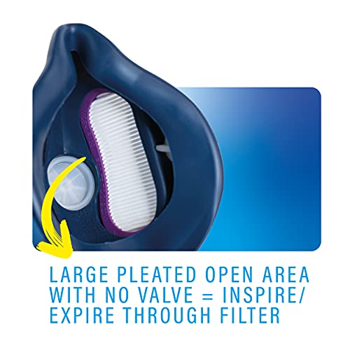 GVS ELIPSE P100 Elastomeric Half Mask with Source Control with Replaceable and Reusable Filters Included