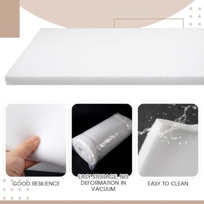 Amylove 1 Pack Upholstery Foam Sheet, 1/2" X 58" X 72",White - color: White, size: 1/2" X 58" X 72"