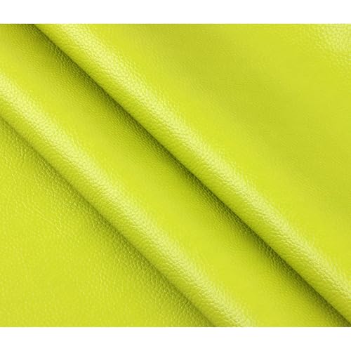 Ramya Faux Leather Sheets Roll 12" X 53"(30cm X 135cm) Upholstery Faux Leather Suitable for Handmade DIY, Earrings, Hair Clips, Sewing Crafts Projects (Fruit Green) - color: Fruit Green