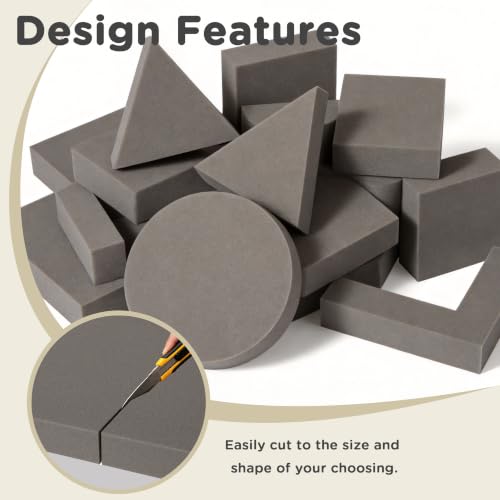 AddGrace 4 Pack High-Density Upholstery Foam Padding for Chairs 20"x20"x2"