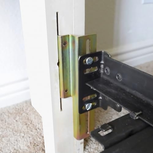 4Pcs #711 Bolt-On to Hook-On Bed Frame Conversion Brackets - color: 4Pcs -Bed Frame Hooks