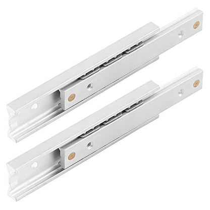Mini Drawer Slides, Bottom Mount Drawer Slides, 2pcs/ Set Mini Aluminum Alloy Durable Smooth Slideway for Drawer Cabinet(Length 70mm)
