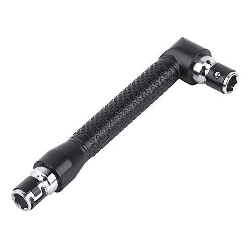 1/4 Inch Hex Socket Wrench, L Shape Double Head Wrench for Bits, with Comfortable Grip for Home Garage Workshop Use