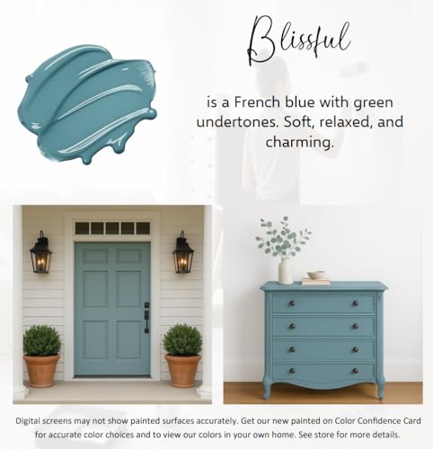 ALL-IN-ONE Paint by Heirloom Traditions, Blissful, Quart - color: Blissful, size: 32 Fl Oz (Pack of 1)