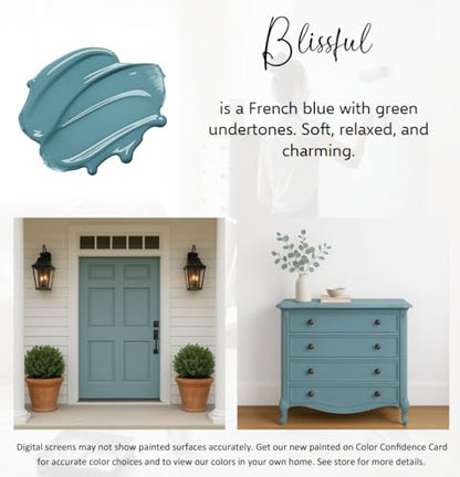 ALL-IN-ONE Paint by Heirloom Traditions, Blissful, Quart - color: Blissful, size: 32 Fl Oz (Pack of 1)