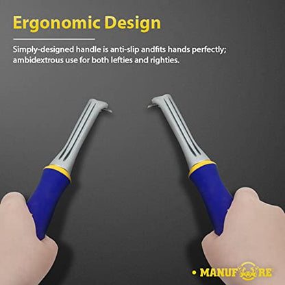 MANUFORE Carbide Paint Scraper with 1 Inch Three-edged Tungsten Steel Blade - size: 1in carbide scraper
