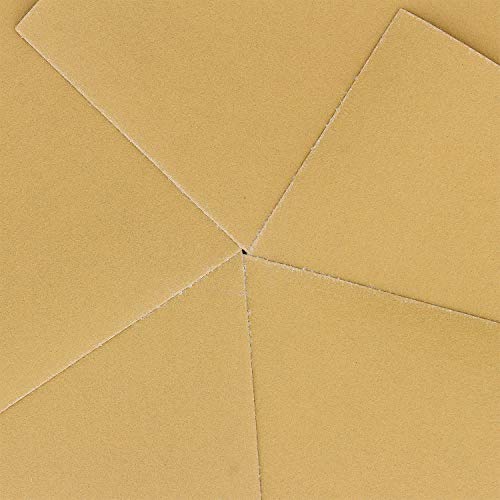 Dura-Gold Premium 1/4 Sheet Gold Sandpaper Sheets, 320 Grit (Box of 25) - size: 320-Grit