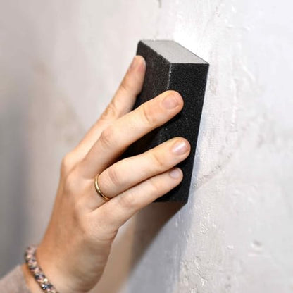 HARFINGTON 10pcs Fine Sanding Sponge Blocks 240-320 Grit Foam Sanding Block for Polishing Kitchen Metal Wood Drywall, 100x70x25mm - size: 240-320 Grit