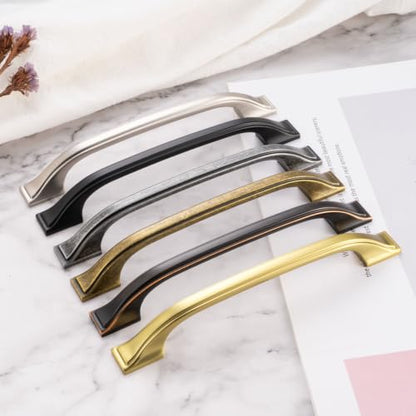 3 Inch Matte Black Cabinet Pulls Arch Drawer Handles 10 Pack P2409 - color: Black, size: 3" Hole Centers-10 Pcs