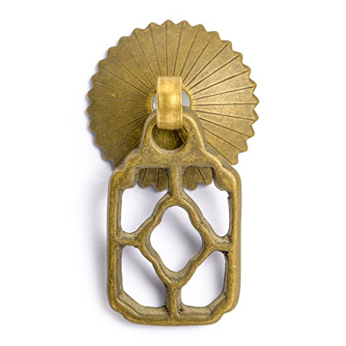 Hardware Philosophy HP Flower Box Brass Pulls, 2-Pack, 2.1 in