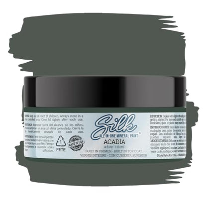 Dixie Belle Silk All-In-One Mineral Paint - Acadia (4oz) - color: Acadia, size: 4 Fl Oz (Pack of 1)