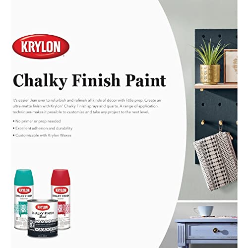 Krylon K04114000 Chalky Finish Spray Paint, Wheat, 12 Ounce - color: Wheat, size: 12 Ounce (Pack of 1)