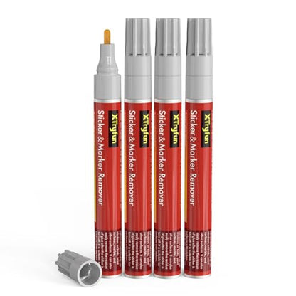 XTryfun Adhesive Remover, Multi-Surface Safe Sticker Marker Remover Pen - size: 4 Count