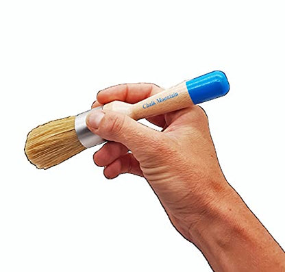 Original Design Palm Wax Brush & Small Round Paint Brush 2 Pack