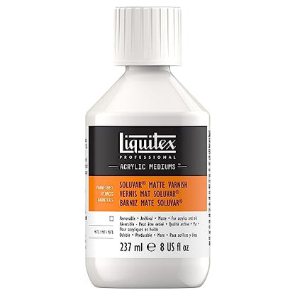 Liquitex Professional Soluvar Gloss Varnish, 237ml (8-oz) - color: Soluvar Matte, style: 8-oz