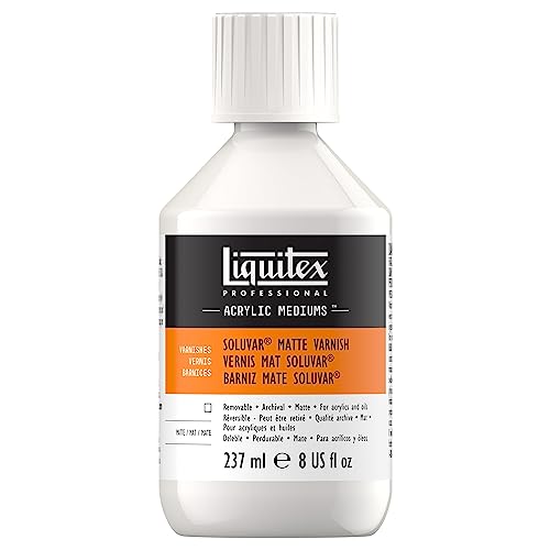 Liquitex Professional Soluvar Gloss Varnish, 237ml (8-oz) - color: Soluvar Matte, style: 8-oz
