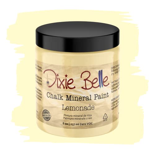 Dixie Belle Paint Company Chalk Mineral Paint - Lemonade (8oz) - color: Lemonade, size: 8 Fl Oz (Pack of 1)
