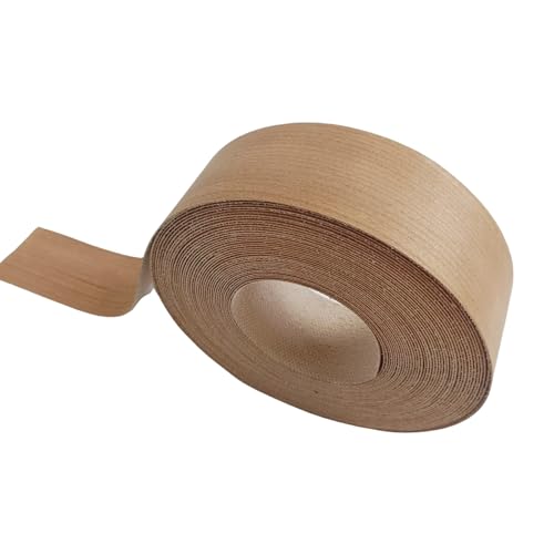 Cherry Wood Veneer Edge Banding Tape,1-1/2 inch ×26ft Iron On Wood Strip,Preglued Hot Melt Adhesive Edgebanding Roll,Flexible Plywood Edging Trim for Furniture Cabinet Laminate - size: 1-1/2" x50'