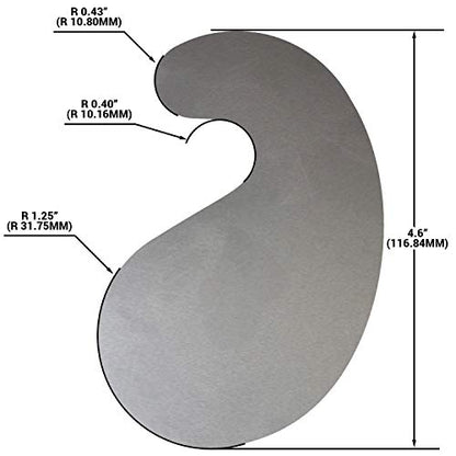 ATLIN Cabinet Scraper Card Set - Curved 3pc