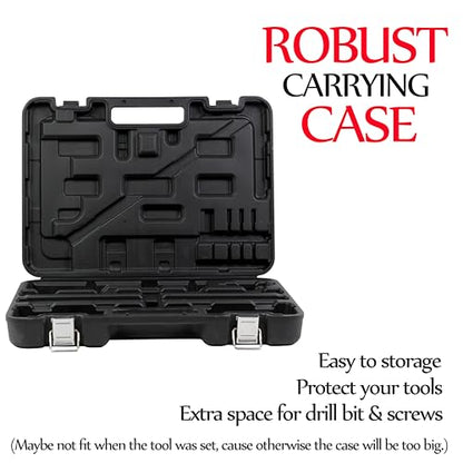 Basic Black Aluminum Alloy Cabinet Hardware Jig for Effortless Handles, Pulls, Knobs, and Hinge Installations, Hand Calibrated, Upgrade Your Cabinet Installation Game with Precision
