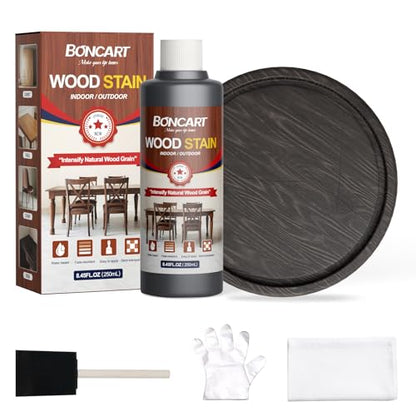Boncart 8.45 FL.OZ Water-Based Wood Stain (Walnut) - color: Walnut