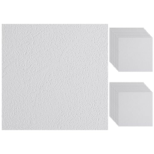 Pangda 20 Pack Self Adhesive Drywall Patch 3.9 x 3.9 Inch Pre Textured