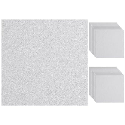 Pangda 20 Pack Self Adhesive Drywall Patch 3.9 x 3.9 Inch Pre Textured