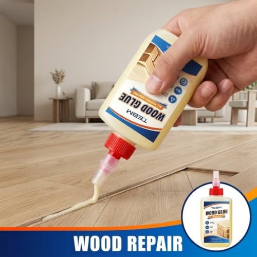 Woodworking Glue Craft Adhesive - Clear Drying Liquid Glue for Wood Crafts, Joints & Wooden Toys - Fast Set Carpentry Repair