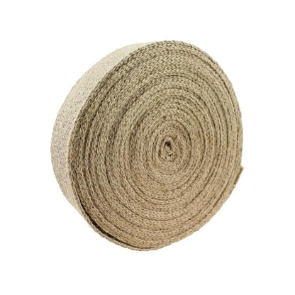 Beige Crafted Jute Webbing 40mm Width Burlap Ribbon Sewing Knitting Supplies for Decoration/Sofa/Chair Repair/Carpet Edging