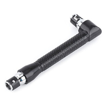 1/4 Inch Hex Socket Wrench, L Shape Double Head Wrench for Bits, with Comfortable Grip for Home Garage Workshop Use