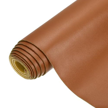 PATIKIL PU Faux Leather Fabric Nappa Grain 1 Yards Length 54"x36"x0.04" Soft Synthetic Leather Material Sheets 1mm Thick for Bags DIY Crafts, Brown - color: Brown, size: 54"x36"x0.04"