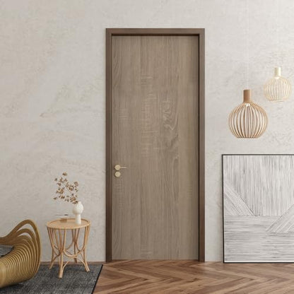 JSEVEM 16"×354" Light Brown Wood Grain Wallpaper Peel and Stick Wooden Contact Paper Waterproof Thick Vinyl Wrap Self-Adhesive Textured Stickers for Countertops Bedroom Kitchen - color: Beige Grey, size: 16" x 354"