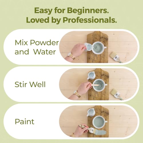 Miss Mustard Seed's Milk Paint for Furniture, Cabinets & Wood, By the Sea, Sample - color: By the Sea, size: 1 Ounce (Pack of 1)