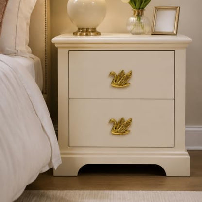 4Pack Swan Cabinet Knobs, Elegant Flying Bird Drawer Pulls Handle - color: Antique Gold