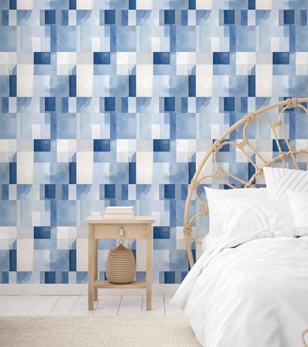 Peel and Stick Wallpaper Sheets, Out of The Blue, 12-Pack - style: Out of the Blue