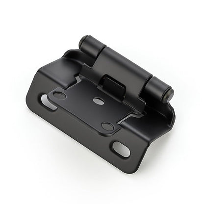 Ravinte Matte Black Semi-Overlay 1/2 inch Self-Closing Hinges, 50 Pack - color: Matte Black