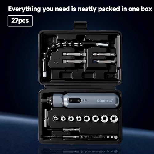 Electric Screwdriver 3.6V，Mini Cordless Power Screwdriver Set, Precision Bits with 250 RPM Powerful Motor,LED Lights,Portable Toolbox for Electronics Appliances Repairs