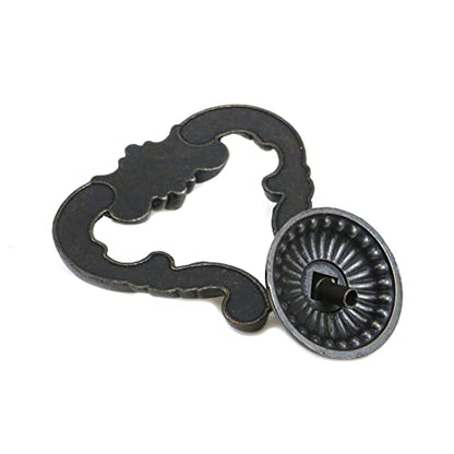 Vintage Antique Bronze Cabinet Pulls French Provincial Drawer Pulls - size: 2.6" Length