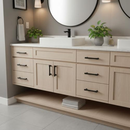 Alzassbg 3" Matte Black Cabinet Pulls and Handles 10 Pack, AL0005MB - color: Matte Black, size: 3" Hole Center