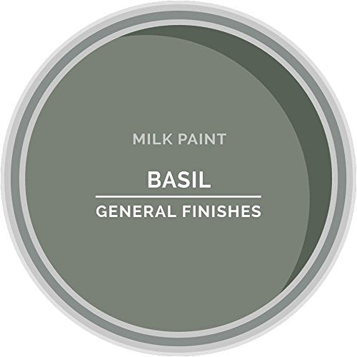General Finishes Water Based Milk Paint, 1 Pint, Basil - color: Basil, size: 16 Fl Oz (Pack of 1)