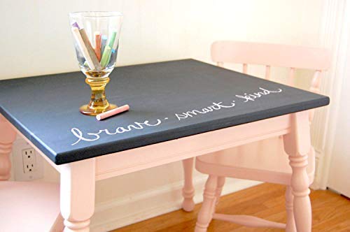 Chalkboard Blackboard Paint - Matte Finish [Black] - (8.5oz Cover 32 sf) - color: Black, style: 8.5oz Metal Can