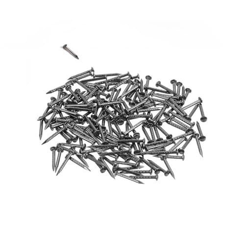 Tiny Wooden Nails for DIY Craft Projects, Antique Drawer Repairing, Mini Boxes Decorative Accessories[Set of 200pcs] (1×10mm, Light-Black) - color: Black, style: 1*10mm