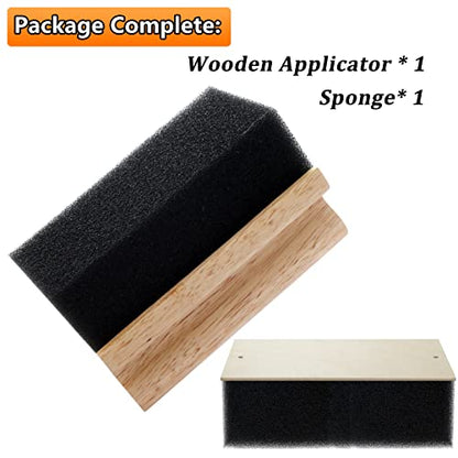 Wood Cutting Board Oil Wax Applicator with Replaceable Scrubber Pads - size: Applicator & Scrubber