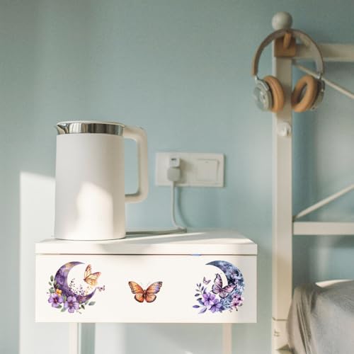 Peacoblue Dreamy Butterfly Rub On Transfers for Furniture Craft 6"x12" - style: Dreamy Butterfly
