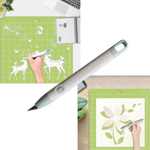 KINGFINGER Precision Craft Knife Set, 7-Piece Hobby Knife Kit with Case, Includes 6 Replaceable Blades, Ideal for Crafting, Scrapbooking, Rubber Stamps & DIY Projects