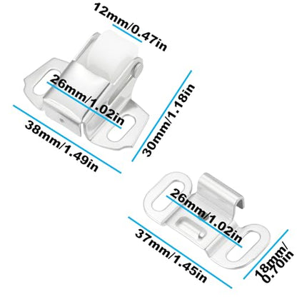 5pcs Single Roller Catch with Screws for Overlay Cabinet Door