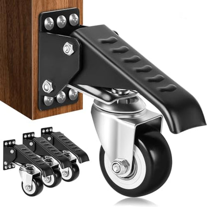SPACECARE Retractable Workbench Casters Kit, 800 lbs Capacity 4 Pack - style: 800